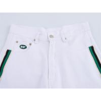 2025 primavera y verano nuevo estilo europeo y americano moda femenina casual suelto denim pantalones cortos de cintura alta de cinco puntos - details 3