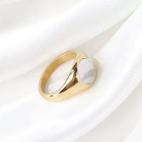 "Anillo Mujer Nácar Natural y Acero Titanio |   Joyería Hipoalergénica Vintage |   No Ennegrece ni Oxida |   Estilo Boho Elegante |   Regalo Perfecto para Ella – Envío Rápido Miravia" - details 6