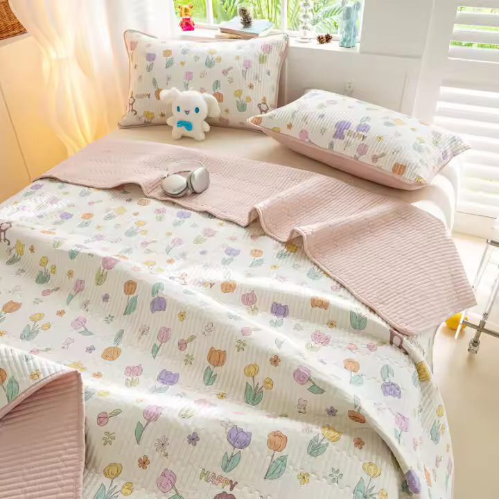 Juego de Cama de Algodón Puro para Niños Sábana de Tatami de Temporada Completa - 1