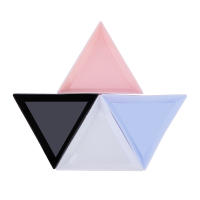 Bandera Triangular para Joyería de Uñas 10Pcs Organizador de Perlas de Diamante de Plástico Soporte de Almacenamiento para Piedras Preciosas - details 3
