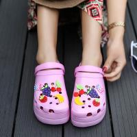 Sandalias clásicas para mujer, zapatillas de jardín rosas, zapatos de playa informales, hogar - details 5