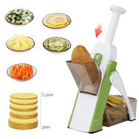 Cortador de verduras,Accesorios de cocina, rebanador de mandolina, una vez por todas. Rebanada de verduras, picadora de alimentos, cortador, cortador de frutas, freír francés, Julinner - details 3