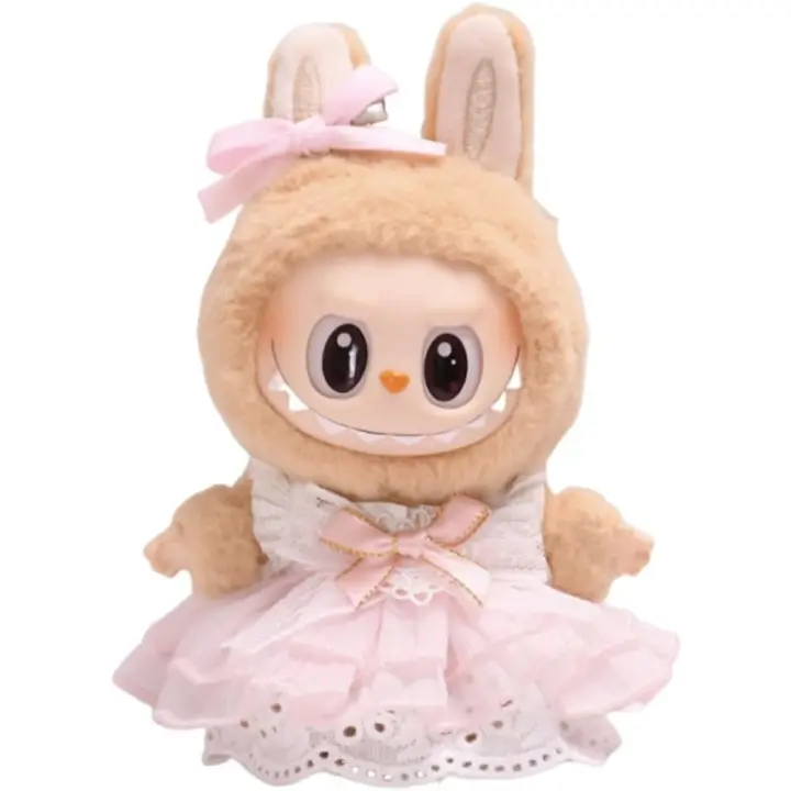 Labubu Ropa, Falda de Tul Rosa para Muñecas Labubu de 17 cm, Niños y Niñas para Los Mejores Regalos (Sin Muñeca) - 1