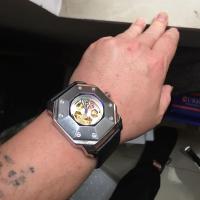 Reloj Mecánico Automático DUGARY Diseño de Fútbol Hueco Resistente al Agua Luminoso - details 4
