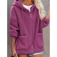 Chaquetas informales con capucha para mujer, abrigos holgados de otoño - details 3