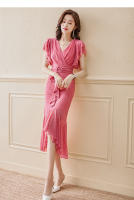 Vestido francés cheongsam mejorado, nuevo estilo para mujer, temperamento de alta gama, ceñido a la cintura, vestido estilo Tianchang de verano - details 11