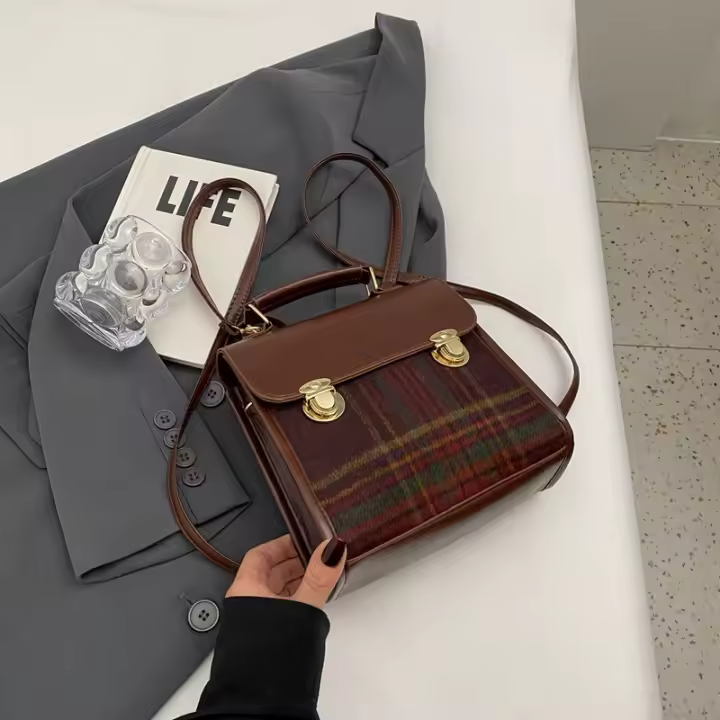 Moda, mochila, casual, nuevo estilo, hombro, gran capacidad, bolso, tendencia callejera, PU, ​​invierno 2025 - 1