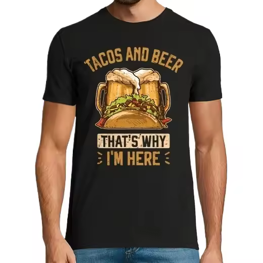 tacos y cerveza tacos y cerveza Camisetas CERVEZA,Pack Regalo Camiseta Personalizada - 1