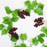 Uvas Artificiales Uva de Frutas Artificiales Uva Negras de Uvas Decoradas con Racimos de Uva
