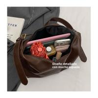 Bolsa de gran capacidad de las mujeres 2025 nueva moda bolsa de mensajero casual versátil bolsa de hombro simple bolsa de cubo - details 12