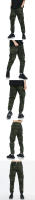 Pantalones Cargo de camuflaje para hombre, monos de herramientas con múltiples bolsillos para exteriores, pantalones informales de algodón para correr de ocio, otoño - details 1