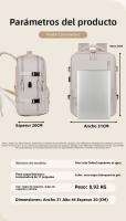 Mochila de gran capacidad para mujer, bolsa de escuela ligera grande, mochila de equipaje multifuncional, bolsa de viaje de viaje corto - details 3