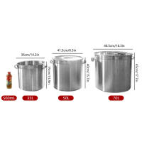 Olla de cocina de acero inoxidable con tapa, olla para sopa, preservación del calor, 35L, 50L, 70L - details 1