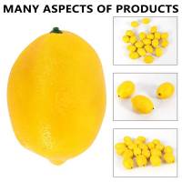 20 Piezas de Limones Artificiales Limones Falsos Limones Falsos Frutas en Amarillo 3 Pulgadas de Largo X 2 Pulgadas de Ancho - details 6