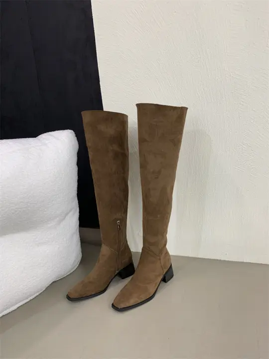 Nuevas botas de caballero largas apiladas versátiles de uso múltiple - 1