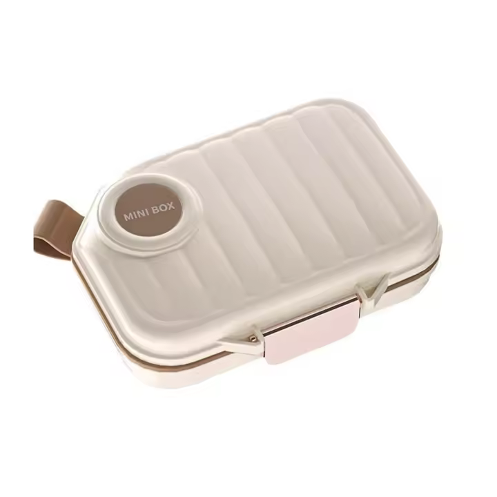 Rastreador de medicamentos, organizador portátil de pastillas de viaje, hermético, 7 compartimentos, dispensador de pastillas S/L, 7 días, pastillero semanal, aceites de pescado - 1