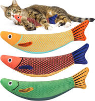 Juguete de Gato Simulación 3D de Pescado Juguete de Mordedura Interactiva para Gatitos y Carpas - details 0