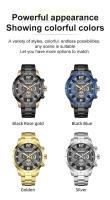 Reloj de Cronómetro de Cuarzo de Lujo para Hombres Leten Correa de Acero Impermeable - details 5