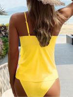 Conjunto de Bikini de cintura alta para mujer, traje de baño de 2 piezas, Tankinis, ropa de playa, verano, 2023 - details 2