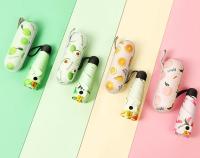 Mini diseño de frutas, paraguas protector solar de 9 colores, protección anti-UV a prueba de viento, 5 sombrillas plegables portátiles de viaje para lluvia, sombrilla de bolsillo para mujeres y niños - details 3