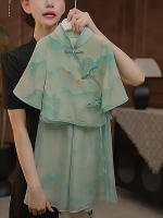 Traje Hanfu de verano para niñas con lluvia brumosa en Jiangnan, nuevo conjunto de dos piezas cheongsam chino para padres e hijos, estilo China-Chic - details 9