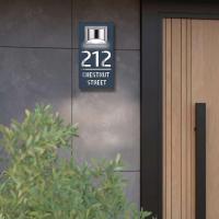 Placa de Número de Puerta Moderna de Acrílico Personalizada Corte Láser Personalizado - details 6