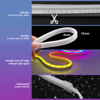 GAHADA Tiras de LED Neón Inteligentes Controlo de Aplicación Bluetooth Impermeable - details 9