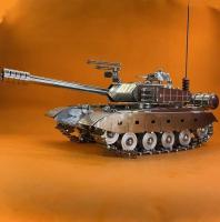 Tanque de batalla principal chino T99 de acero inoxidable, modelo de aleación 1:32, adornos, juguetes terminados - details 29