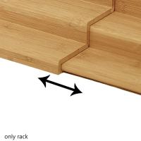 Organizador expandible de 3 niveles, armario de cocina para el hogar, estante Universal de bambú para especias - details 2