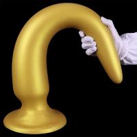 Leten Super largo de silicona Buttplug ventosa enorme Dilatador consoladores anales Butt Plug masaje de próstata juguetes para adultos para parejas - details 8