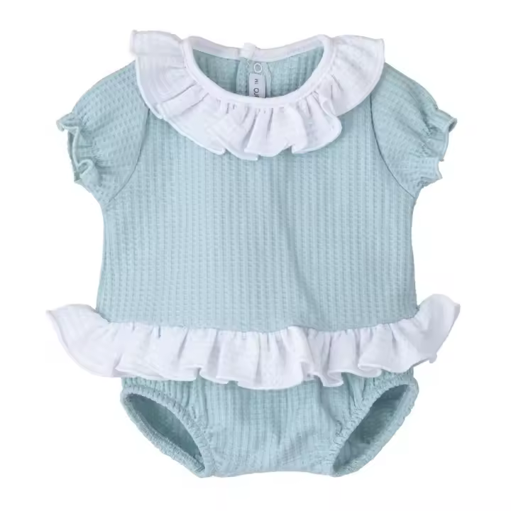 Conjunto de Bebé de Menta Conjunto de Ropa para Madre y Bebé - 1