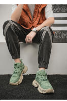 Moda Otoño Invierno nuevas de cuero corte alto suela gruesa deportes versátiles, cómodos y ligeros mecha casual para hombres - details 11