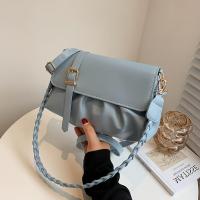 Bolso bandolera elegante para mujer con correa ajustable desmontable - Diseño tejido elegante de color sólido, forro de poliéster, cierre de hebilla, perfecto para ocasiones informales o formales, bolso bandolera informal |   Bolso bandolera elegante | - details 7