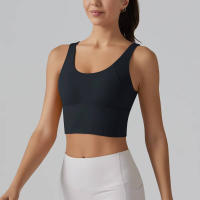 Hmidou-Sujetador deportivo para mujer, ropa interior Sexy de realce para Yoga, correr, gimnasio, Tops de Fitness, camiseta sin mangas de verano - details 27