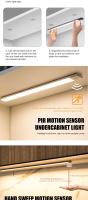 Luz con Sensor de movimiento, luz magnética activada por movimiento, iluminación de carga USB inalámbrica, luz nocturna - details 3