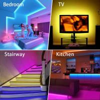 GAHADA Tira de LED RGB 5V 5050 30LEDs/M Control por Voz Aplicación Bluetooth Impermeable - details 12