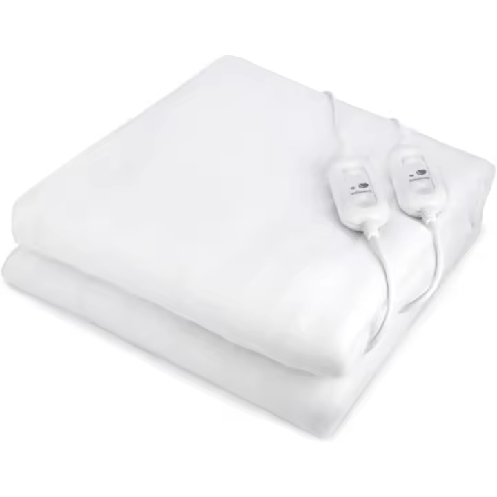 Pekatherm Calefacción Eléctrica Doble |   Tamaño 160 x 140 cm. |   2 reguladores de temperatura |   Calientacamas elaborado en poliéster 100% |   Manta Eléctrica Cubre Colchones UP205. - 1