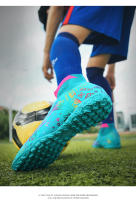 Zapatos de fútbol de alta calidad para hombres, botas de fútbol de la sociedad, cornamusas de entrenamiento al aire libre antideslizantes de hierba, zapatillas de Futsal, calzado deportivo Unisex - details 19