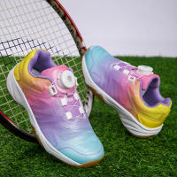 Zapatos de bádminton profesionales ligeros, transpirables, antideslizantes, amortiguadores, rojos, profesionales, zapatos de tenis. - details 17