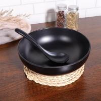 Contenedor de comida de melamina de estilo japonés para Fideos, ensalada, sopa, tazón de Ramen para el hogar, vajilla, suministros de cocina, cuencos de fácil limpieza - details 4