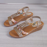 Sandalias de mujer sin cordones de estilo étnico de playa nuevas de verano para mujer - details 6
