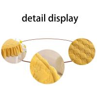 Cojín para silla de comedor de estilo Pastoral, 43x45cm, suave, transpirable, para invierno, para estudiantes, antideslizante, antisuciedad, cuadrado de terciopelo - details 7
