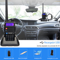 Walkie-talkie 2 piezas, 5W, 128 canales, USB, VHF, UHF, Radio Ham - details 4