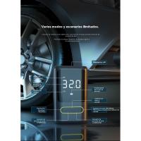 Inflador de neumáticos compresor de aire portátil - bomba de aire del coche, 150 PSI bomba de aire eléctrica recargable para coches, motos, bicicletas, bicicletas de bola, con manómetro digital, luz LED, fuente de alimentación móvil - details 7