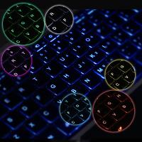 Teclado inalámbrico con Presspad para/Pro 7, teclado inalámbrico ultradelgado con retroiluminación de 7 colores, Bluetooth - details 7