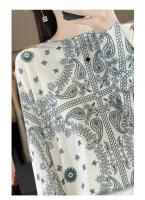 Suéter de Punto de Moda de Invierno Cuello Redondo de Lana de Worsted y Seda de Mulberry - details 41