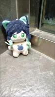 Mini Genshin Impact Venti WenDi Idol, muñeco de algodón de 10cm, muñecos de estrella de peluche, figura de juguete, regalo de cumpleaños - details 3