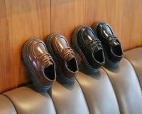 Zapatos de Cuero Negro Moda Clásica para Bodas y Fiestas Suela Gruesa Adecuados para Niños y Niñas - details 14