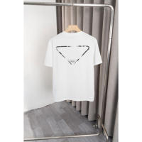 Camisa de manga corta con logotipo frontal de moda de verano de alta calidad, camiseta holgada de algodón puro para hombre, nuevo accesorio de camisa informal estilo pareja - details 1