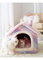 HOOPET-casa de perro de doble techo con forma de Animal, cama cómoda para dormir, suministros para gatos y perros pequeños, nuevo estilo - details 19